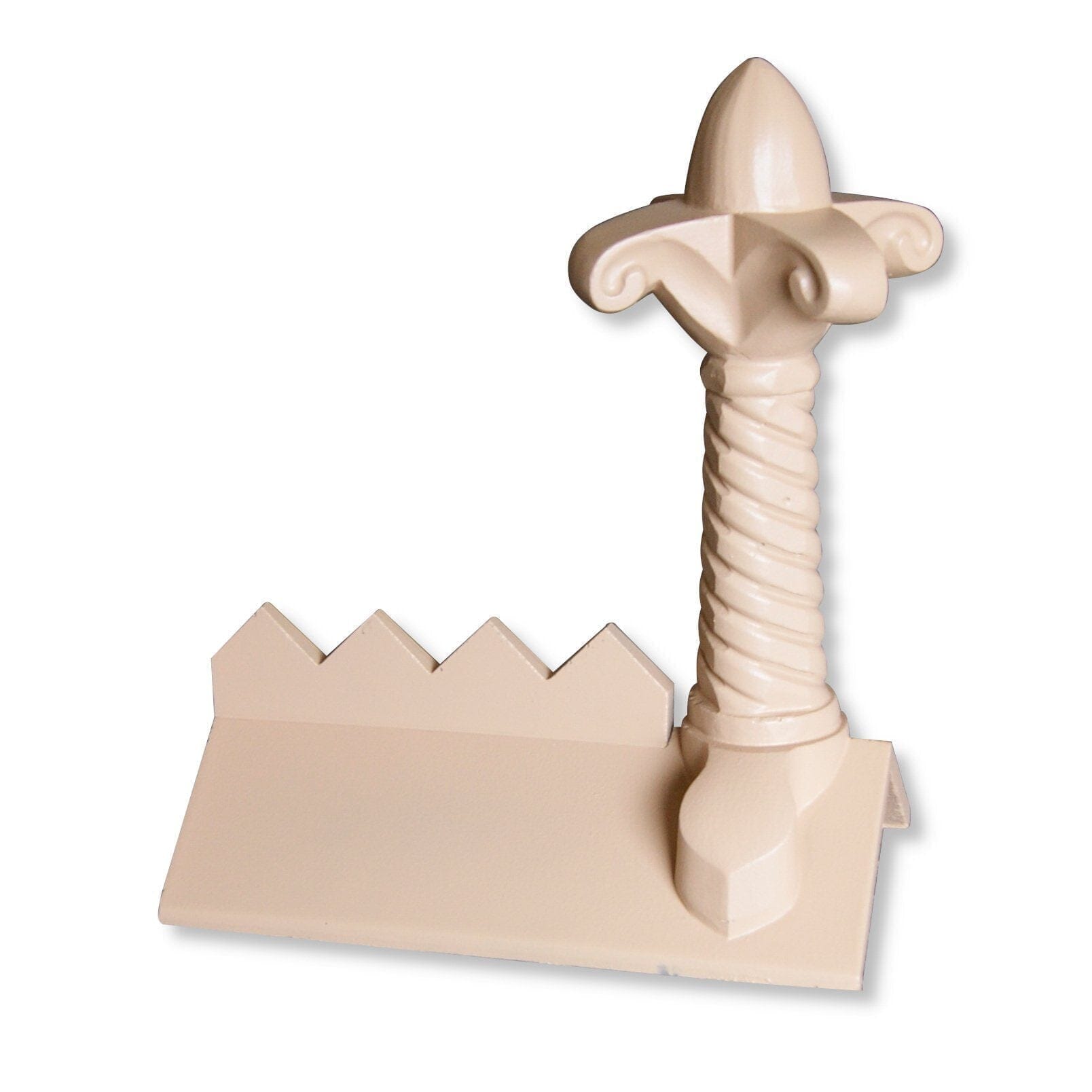 GRC Concrete Fleur de lys Cockscomb Ridge Tile Finial