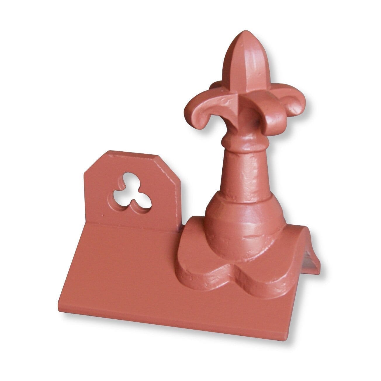 GRC Concrete Fleur de lys Low Profile Club Crested Ridge Tile Finial