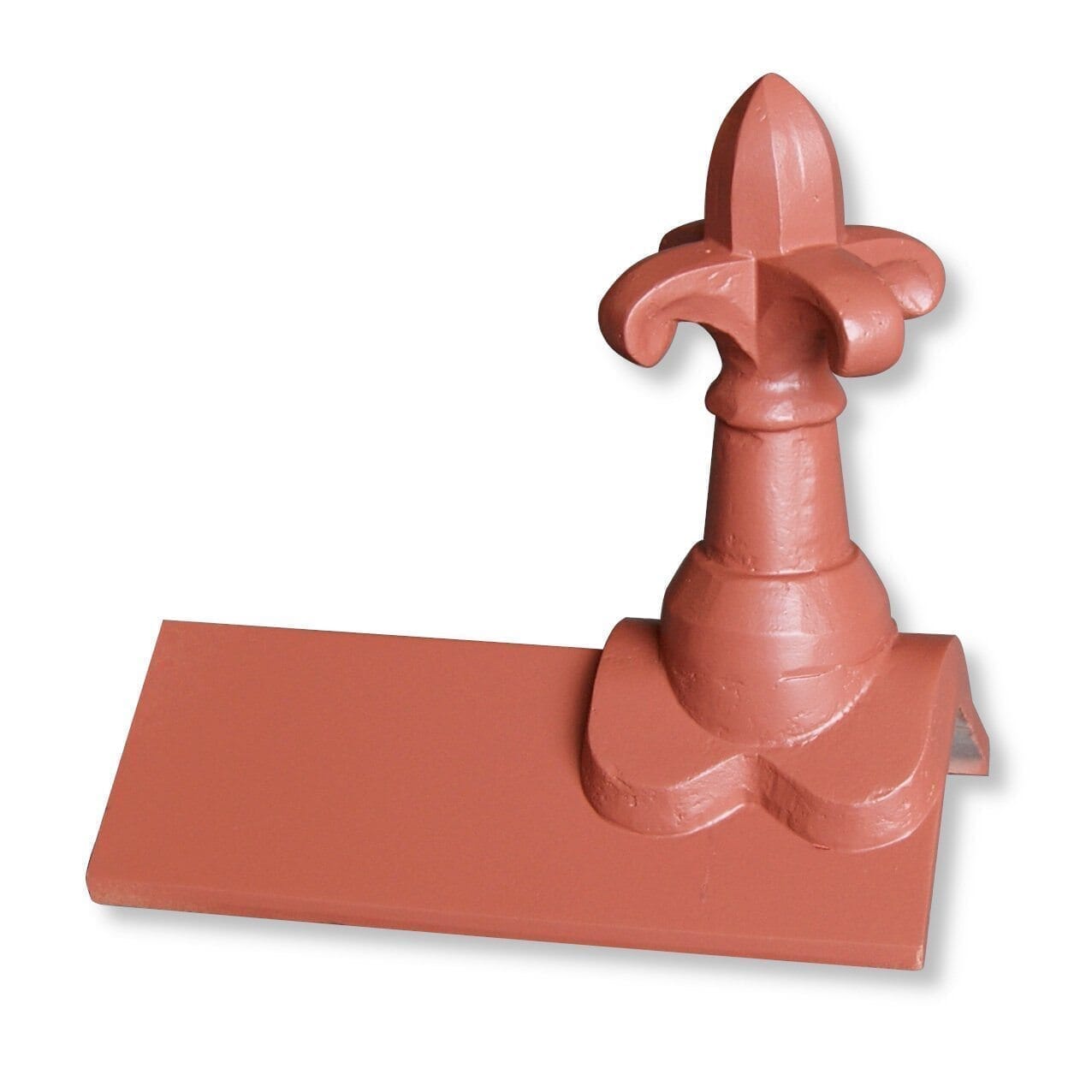 GRC Concrete Fleur de lys Low Profile Plain Angle Ridge Tile Finial