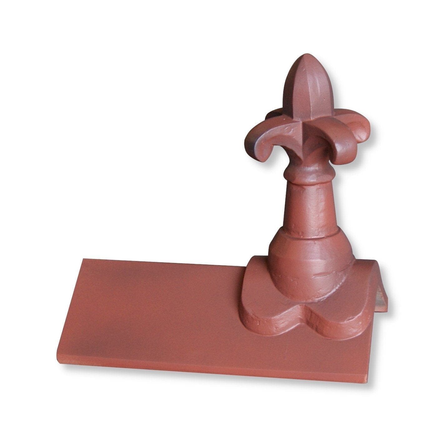 GRC Concrete Fleur de lys Low Profile Plain Angle Ridge Tile Finial