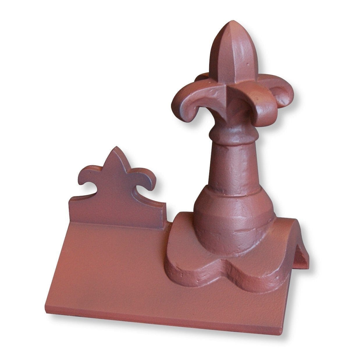 GRC Concrete Fleur de lys Low Profile Ridge Tile Finial