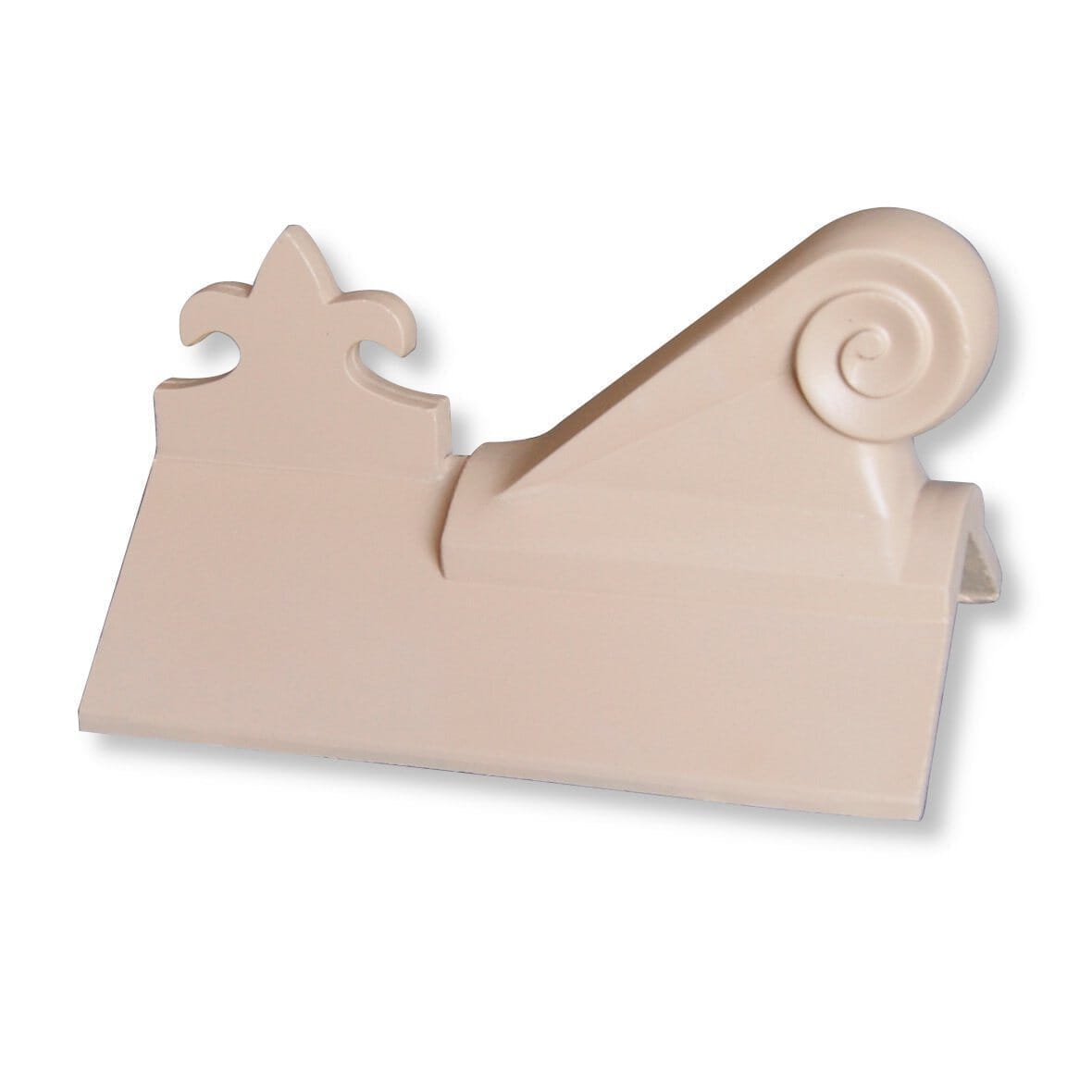 GRC Concrete Fleur-de-lys Scroll Ridge Tile Finial