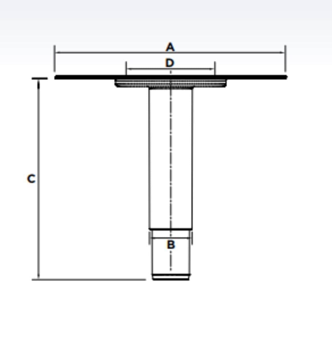 GRP Fibreglass Rainwater Outlet to suit 100mm Pipe