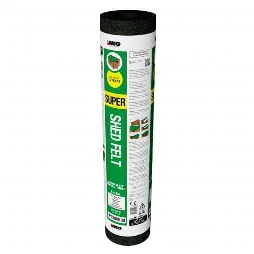 IKO Super Green Shed Roofing Felt - 8m x 1m