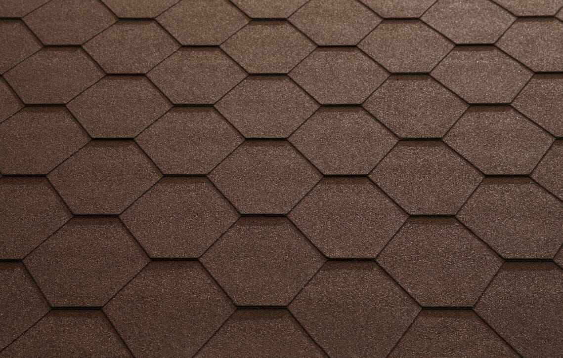 Katepal Classic KL Hexagonal Bitumen Shingles (3m2) - Brown