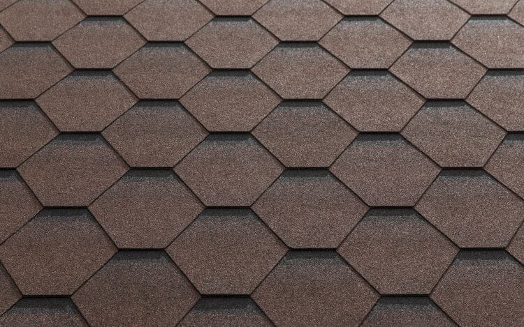 Katepal Super Katrilli Hexagonal Felt Bitumen Shingles (3m2) - Brown