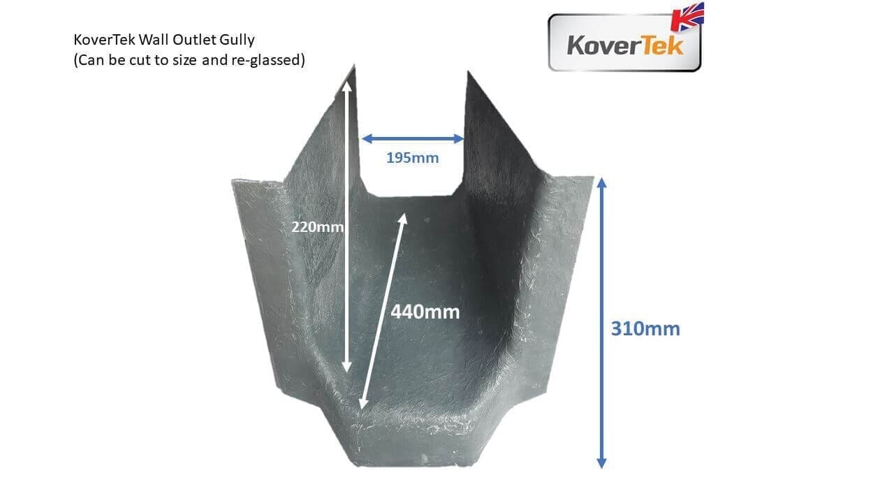 KoverTek GRP Through Wall Outlet Gully