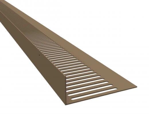 Manthorpe 25mm Flat Roof Soffit Vent Brown - 3.1m - Pack of 10