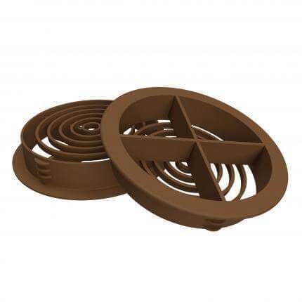 Manthorpe Circular Soffit Vent Brown - Pack of 50