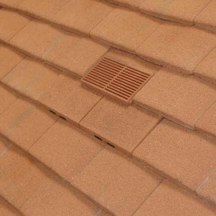 Manthorpe Granular Plain Tile Roof Vent - Sand Red