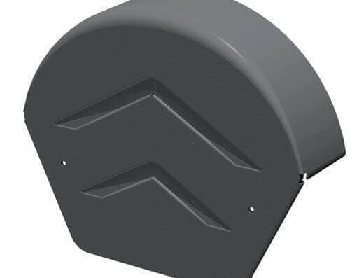 Manthorpe SmartVerge PVCu Rounded Ridge End Caps - Pack of 2