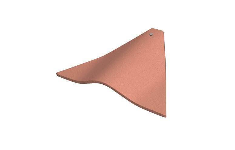 Marley Clay Plain Granny Bonnet Hip Roof Tile