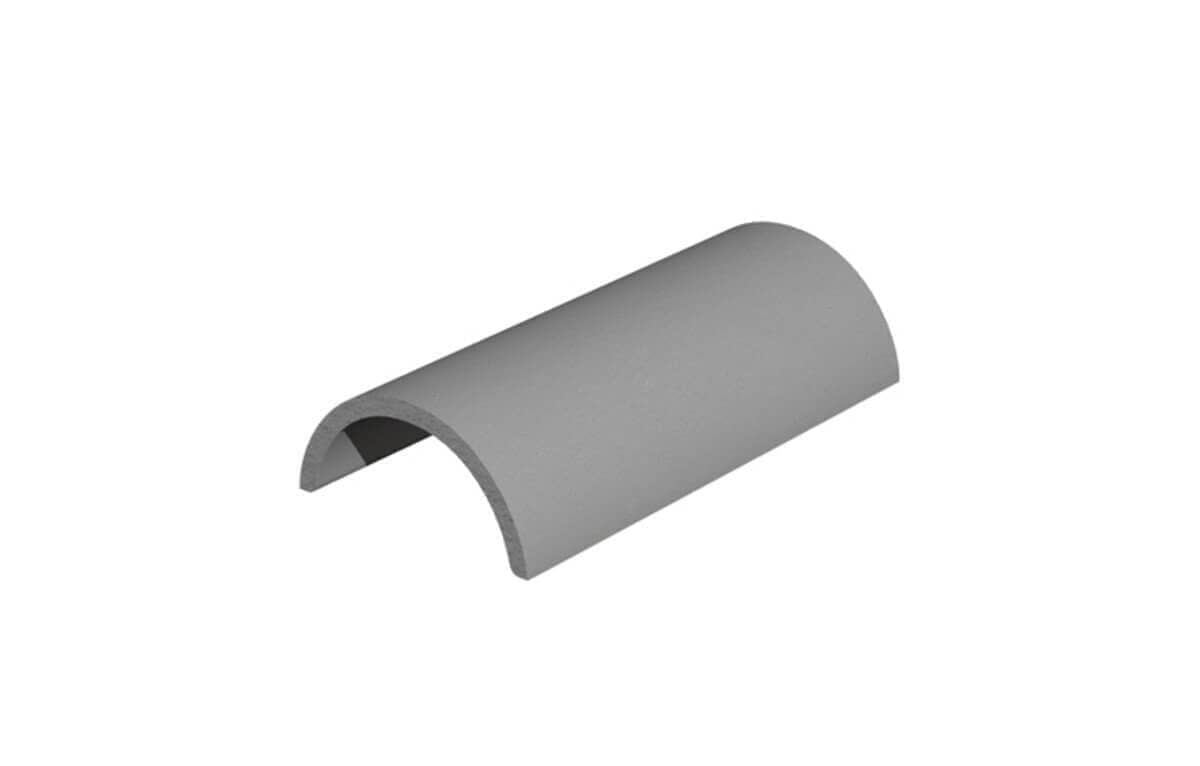 Marley Concrete Half Round Baby Ridge - 300mm