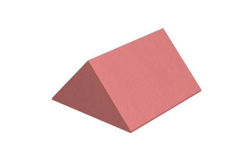 Marley Plain Angle Clay Ridge Stop End 450mm