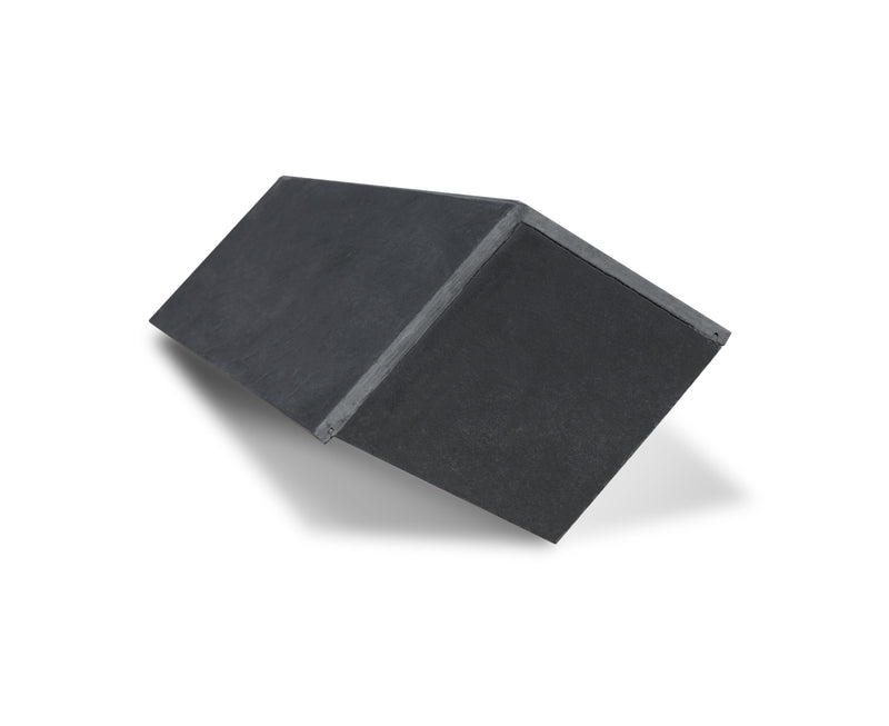 Mayan Natural Slate All-in-One RealRidge Graphite Block End Ridge Tile 500mm