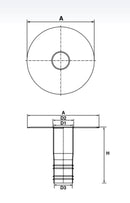 PVC Rainwater Outlet to suit a 100mm Pipe