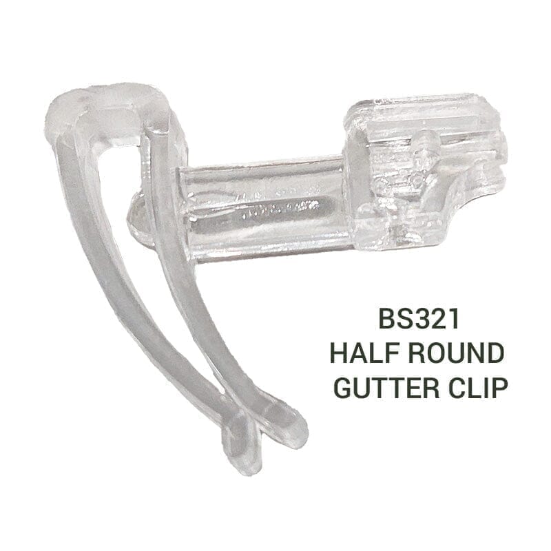 Rainwater Gutter Clips For Bird-X Spikes - Half Round - 100m Pack