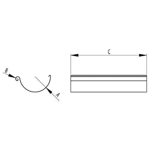 RoofArt Black Steel Guttering 150mm