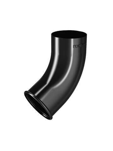 RoofArt Black Steel Guttering Downpipe Shoe 87mm