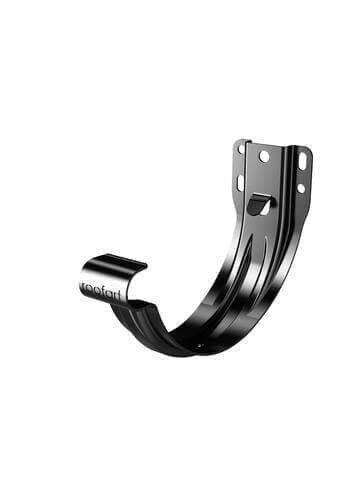 RoofArt Black Steel Guttering Universal Bracket 125mm