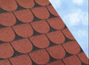 Roofing Supplies Scalloped Bitumen Shingles - Red (2.4m2)