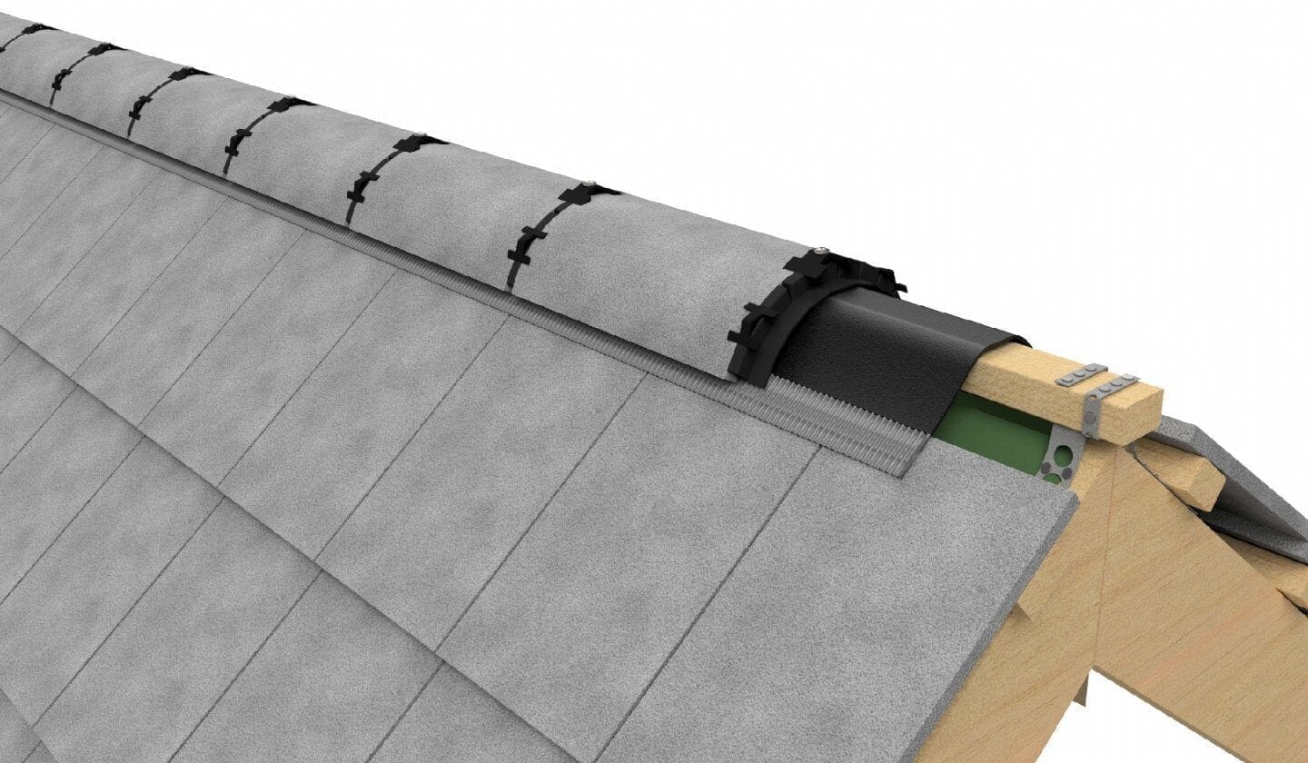 Ryno Roofing Vent Dry Ridge System - 6m Anthracite