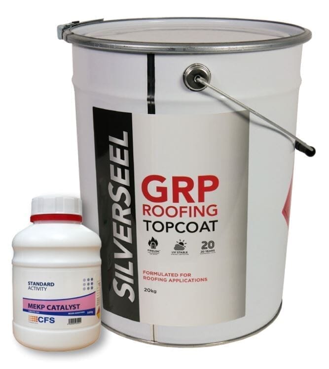 Silverseel Fibreglass Roofing Dark Grey Topcoat