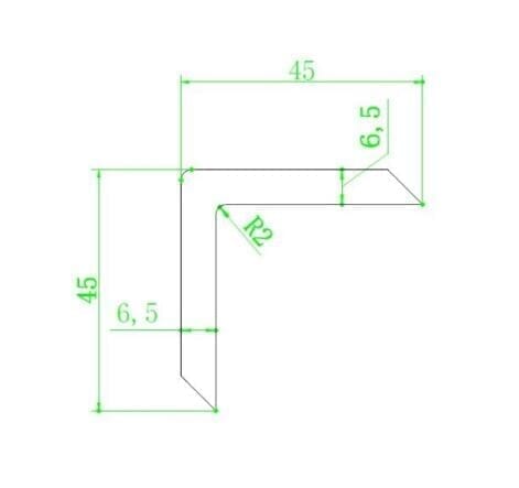 Triton WPC Decking Angle Trim - 3m