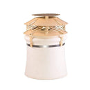 Ultimate Round Flue Outlet Aluminium Painted Finish Chimney Cowl - Strap Fix Included