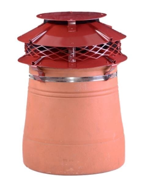 Ultimate Round Flue Outlet Aluminium Painted Finish Chimney Cowl - Strap Fix Included