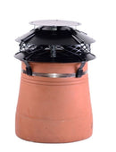 Ultimate Round Flue Outlet Aluminium Painted Finish Chimney Cowl - Strap Fix Included