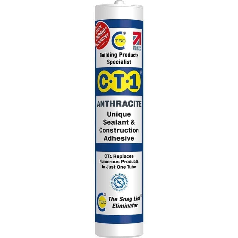 Unique CT1 Sealant & Construction Adhesive 290ml - Anthracite