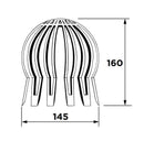 Universal Rainwater Outlet Leafguard 50mm - 150mm