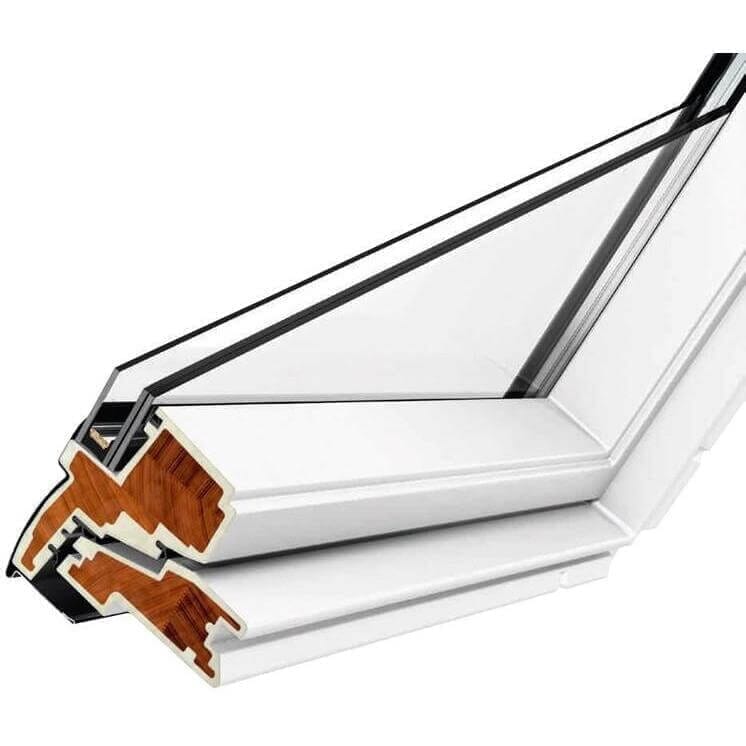 VELUX GGU - White Polyurethane Centre Pivot Roof Window