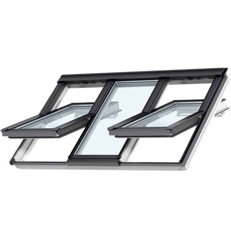 VELUX GPLS FFKF06 2070 3 in 1 Manual White Painted Double Glazed Top Hung Window