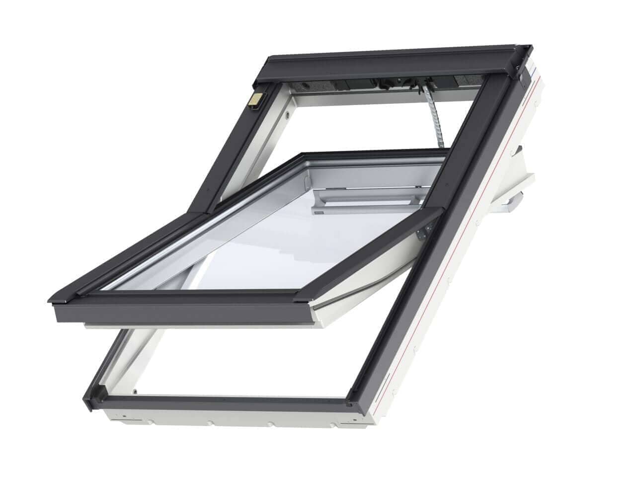 VELUX INTEGRA GGU - White Polyurethane Electric Centre Pivot Roof Window