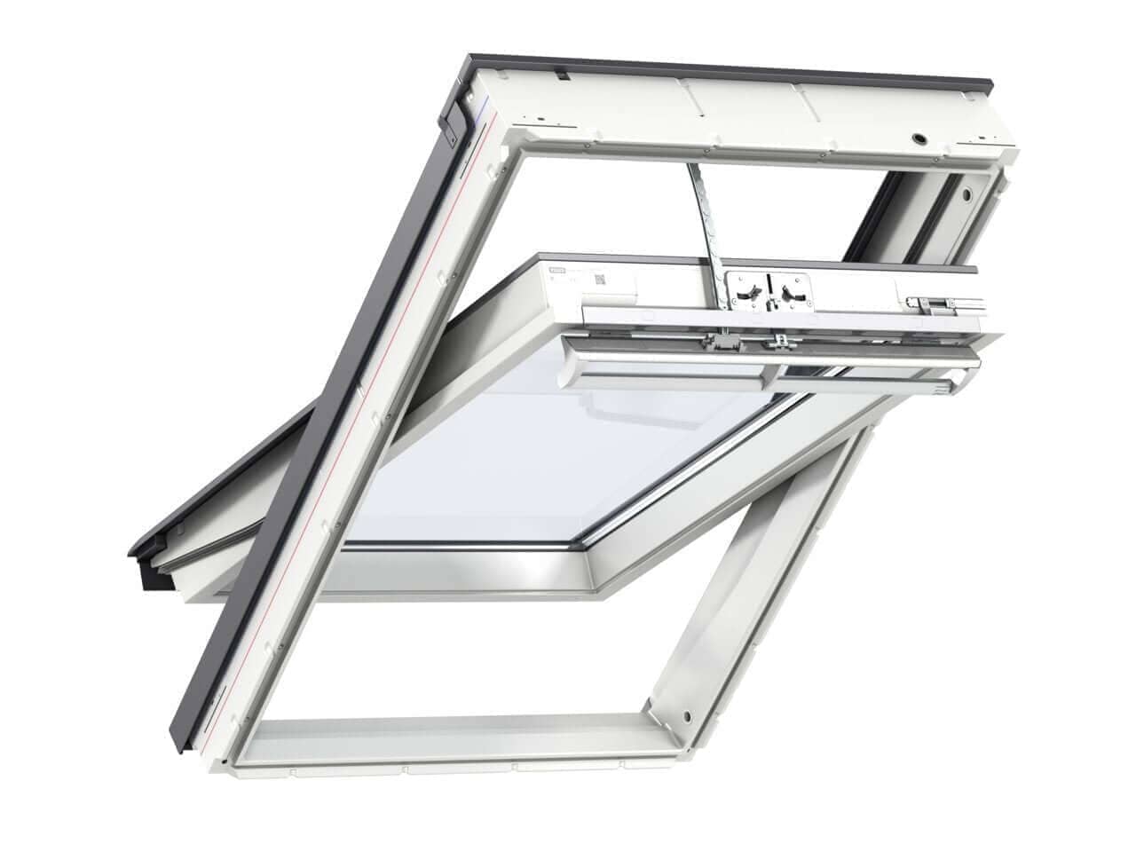 VELUX INTEGRA GGU - White Polyurethane Electric Centre Pivot Roof Window