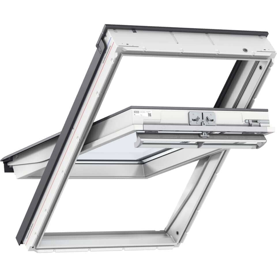 VELUX INTEGRA Solar GGL - White Painted Solar Powered Centre Pivot Roof Window